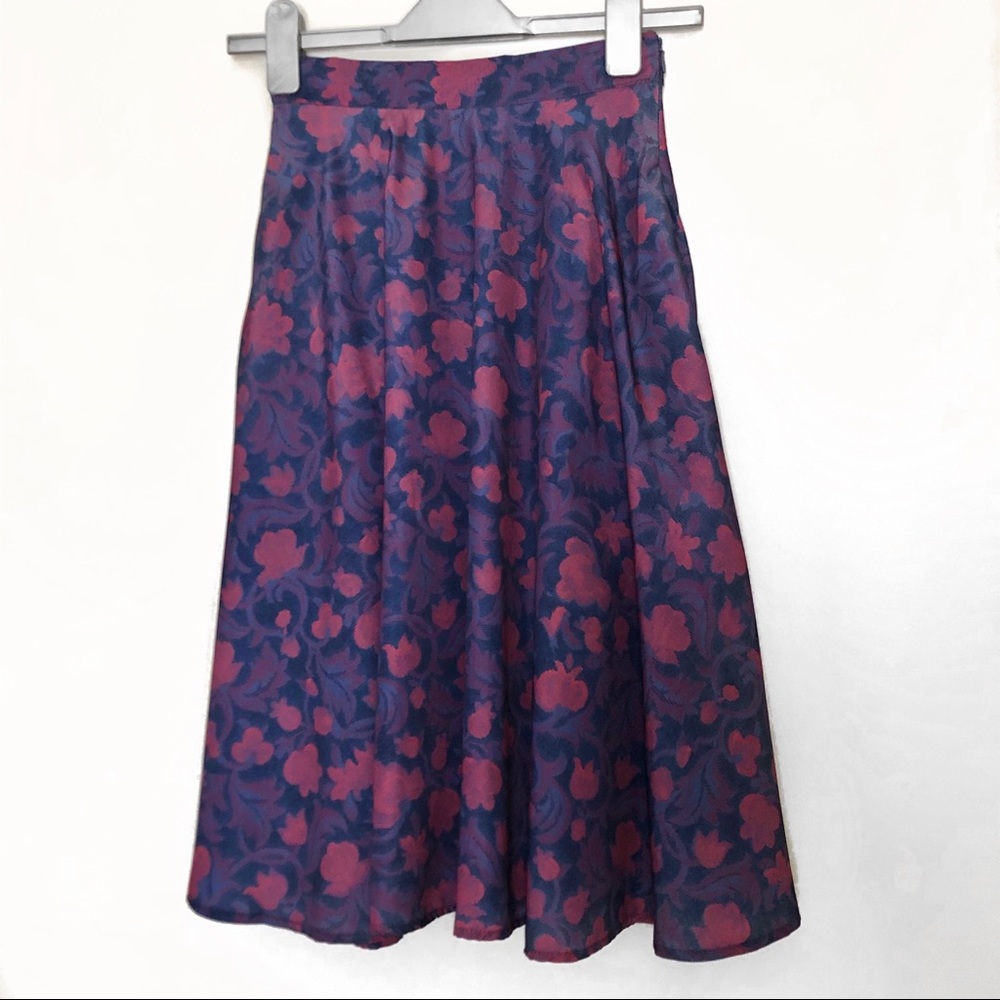 ModCloth Just This Sway A-Line Floral Skirt